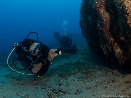 Diver in Crete