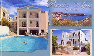 hotel renia in agia pelagia crete