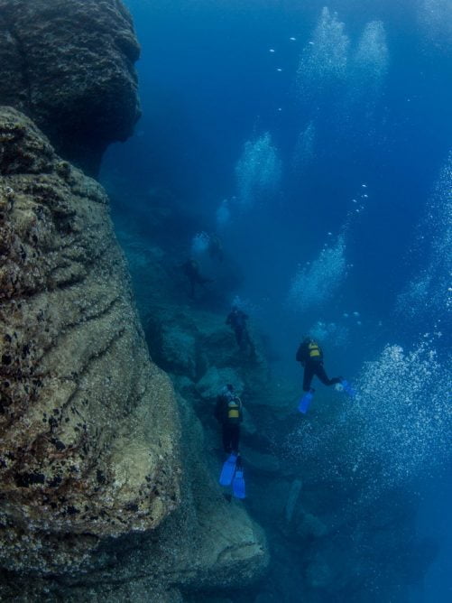 diving at dia island crete